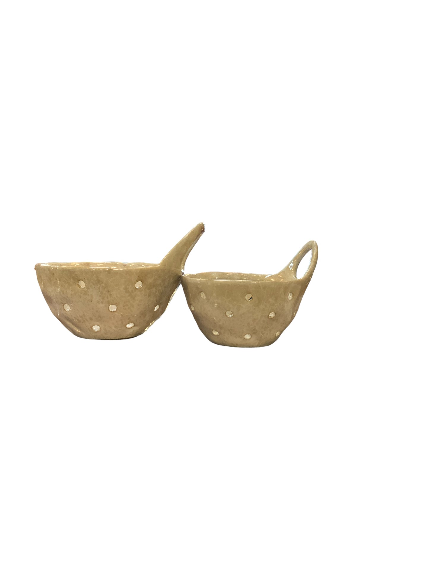 Stoneware Colander - Beige