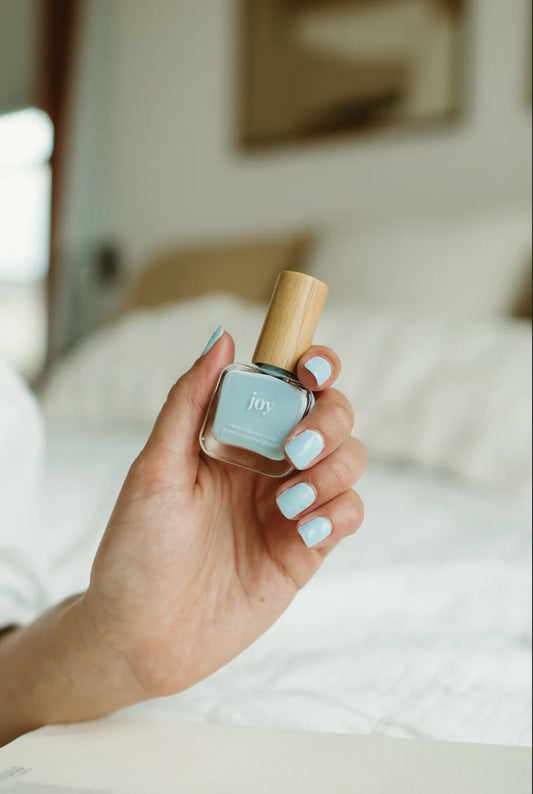 ‘joy’ light blue nail polish | reminder nail polish