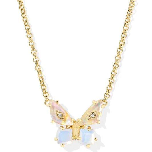 Kendra Scott Women - Accessories - Earrings Bianca Butterfly Gold Short Pendant Necklace| Kendra Scott