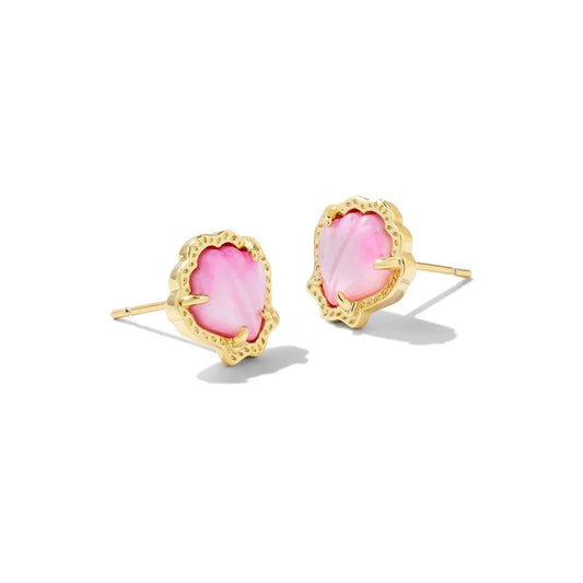 Kendra Scott Women - Accessories - Earrings Brynne Shell Gold Stud Earrings Blush MOP| Kendra Scott