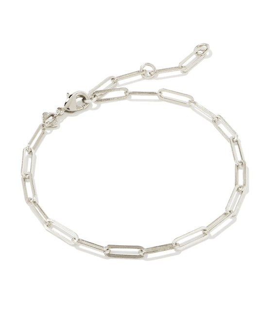 Kendra Scott Women - Accessories - Earrings Courtney Paperclip Bracelet in Silver | Kendra Scott