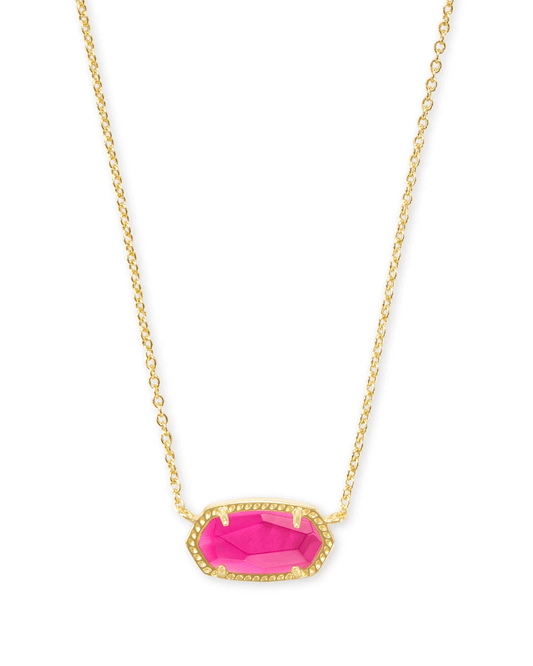Kendra Scott Women - Accessories - Earrings Elisa Gold Pendant Necklace in Azalea Illusion | Kendra Scott
