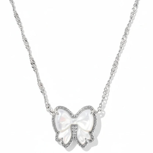 Kendra Scott Women - Accessories - Earrings HALEY BOW NECKLACE- GOLD IVORY MOP| Kendra Scott