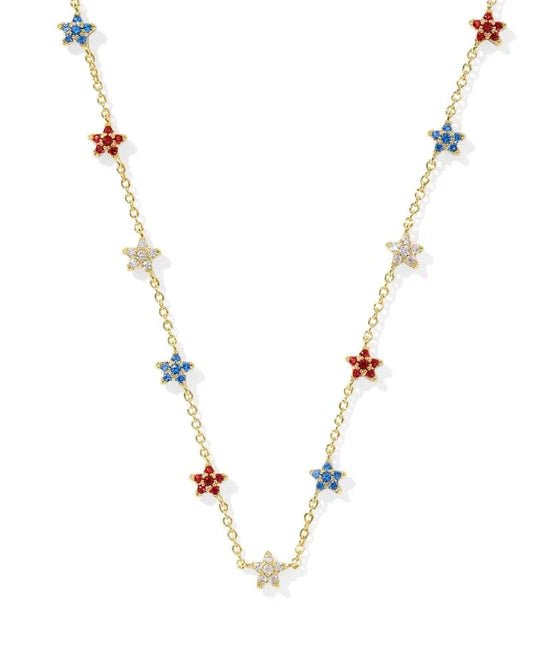 Kendra Scott Women - Accessories - Earrings Sierra Star Gold Crystal Strand Necklace| Kendra Scott