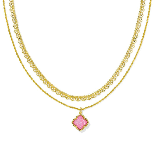 Kendra Scott Women - Accessories - Necklace Mallory Rose Gold Multi Strand Necklace | Kendra Scott
