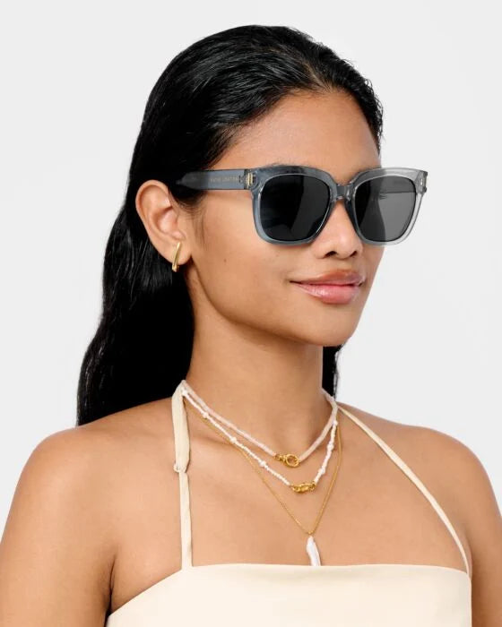Oversized Roma Sunglasses, available in small, medium, and large sizes.
