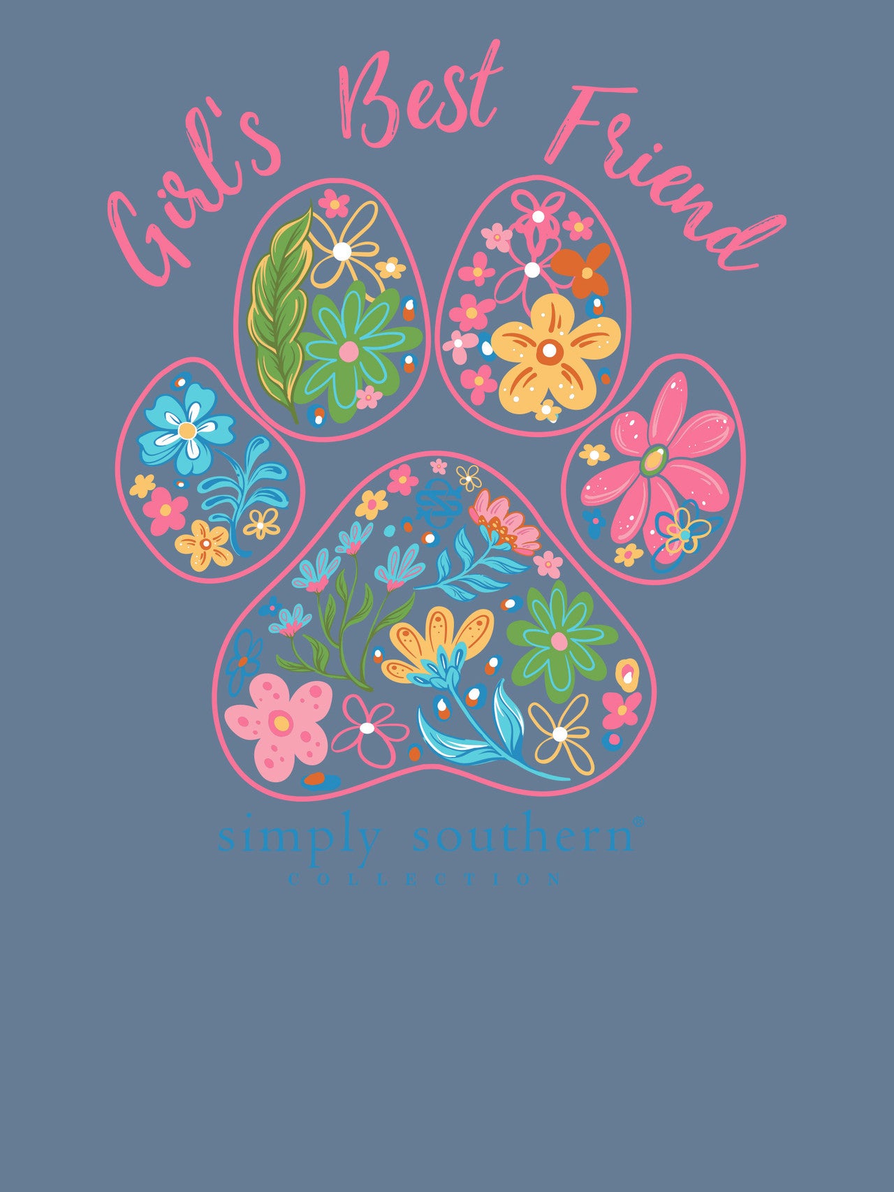 Youth Iceland Blue Paw LS T-Shirt