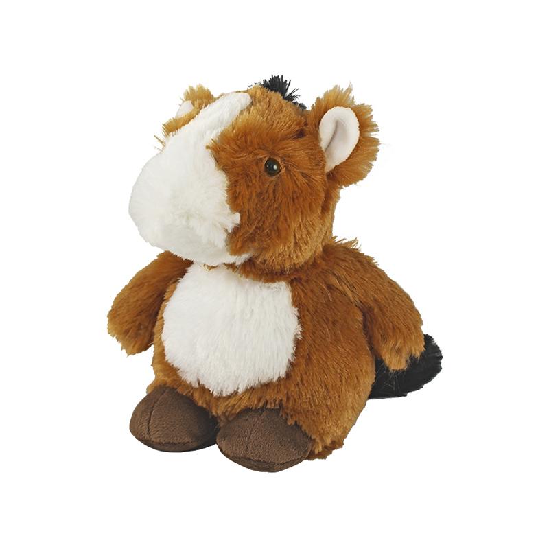 Brown and white guinea pig plush with round body, small ears, black eyes. Available in 8" and 12" sizes.