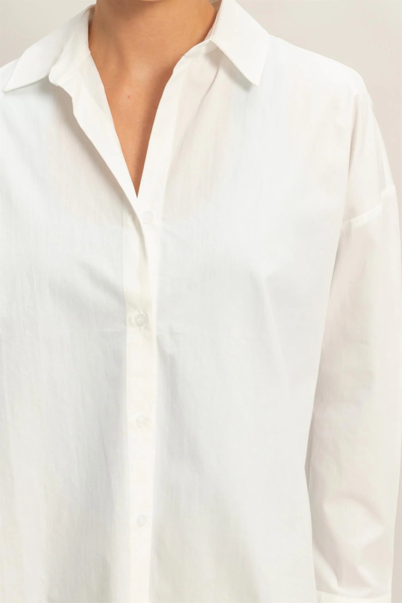 Button Up Poplin Shirt | 3 Colors