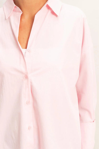 Button Up Poplin Shirt | 3 Colors