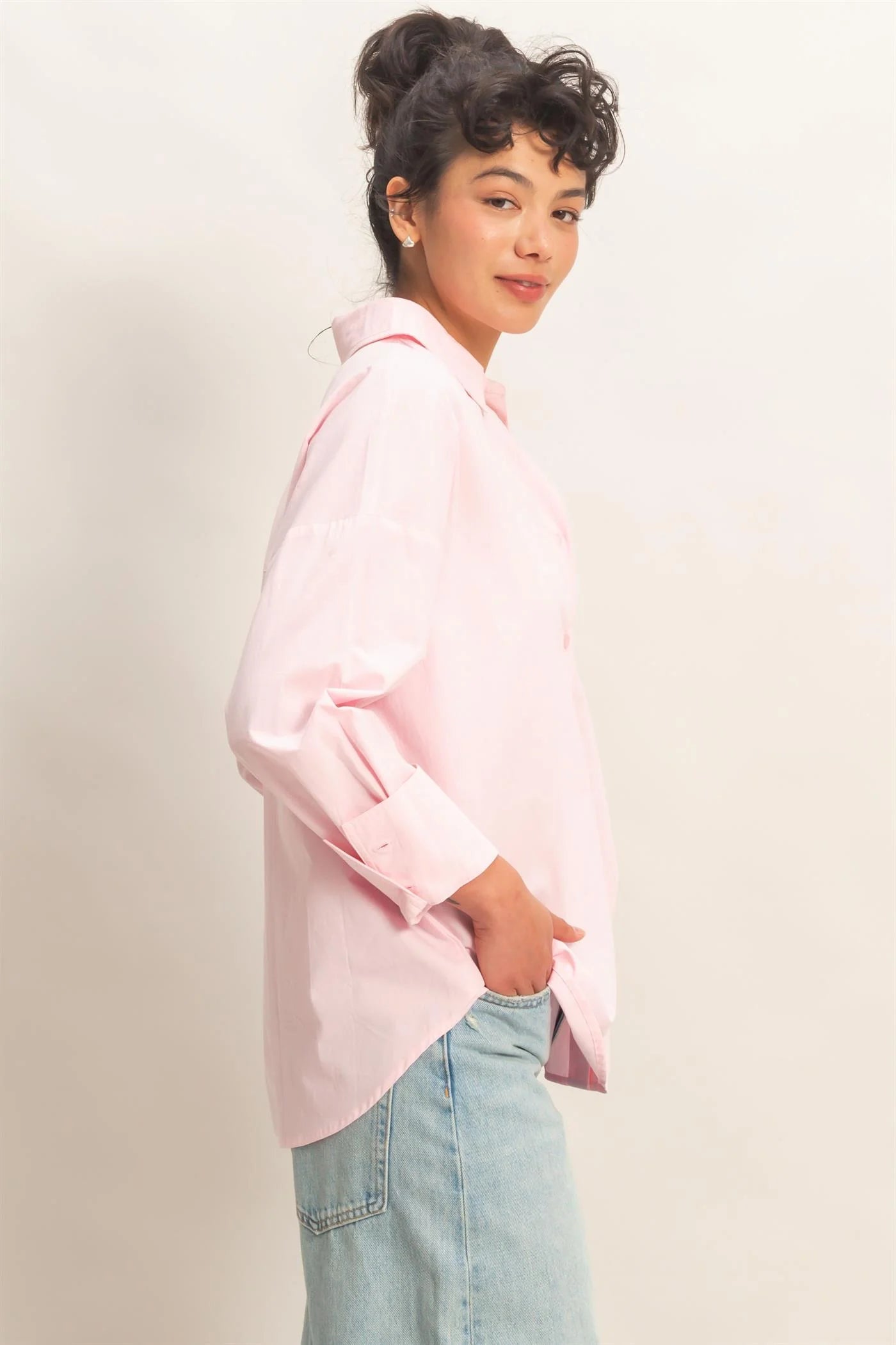 Button Up Poplin Shirt | 3 Colors