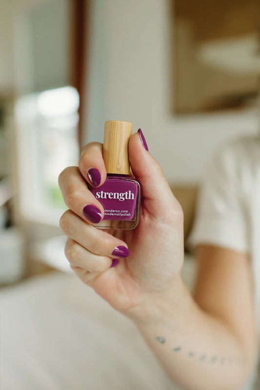 'strength' violet purple nail polish | reminder nail polish