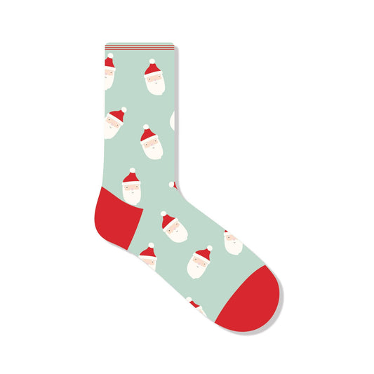 Whimsy Santa Scatter Santa Socks