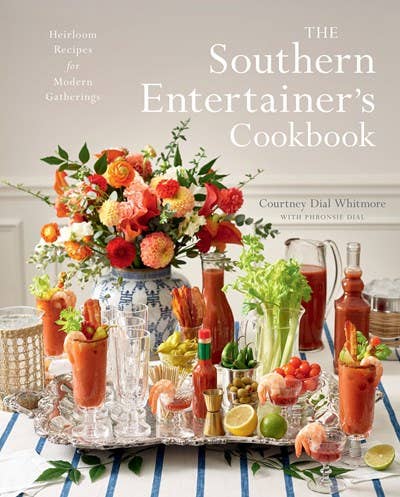 The Southern Entertainer’s Cookbook, available in hardcover and eBook, is displayed on a tabletop.