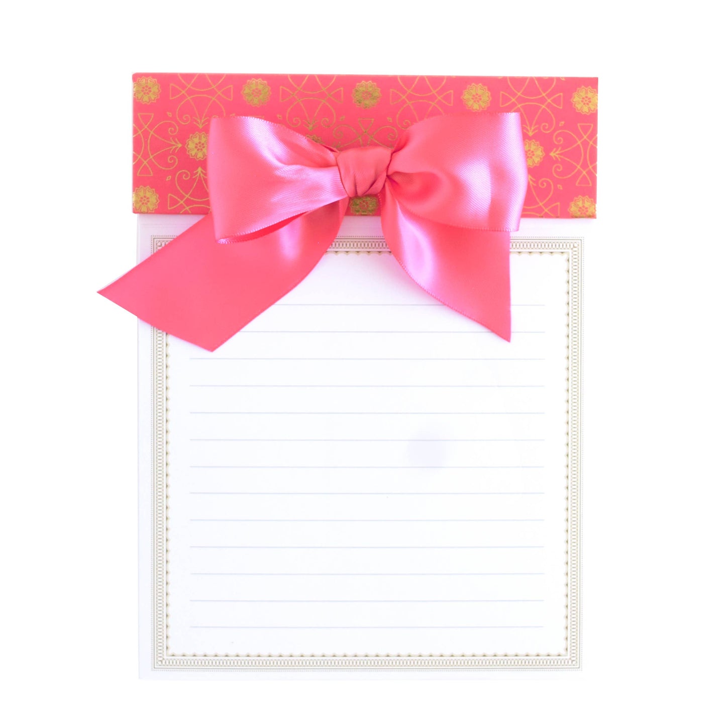 Hot Pink Bow Pad