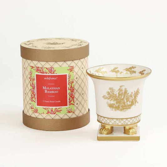 Malaysian Bamboo Petite Ceramic Candle