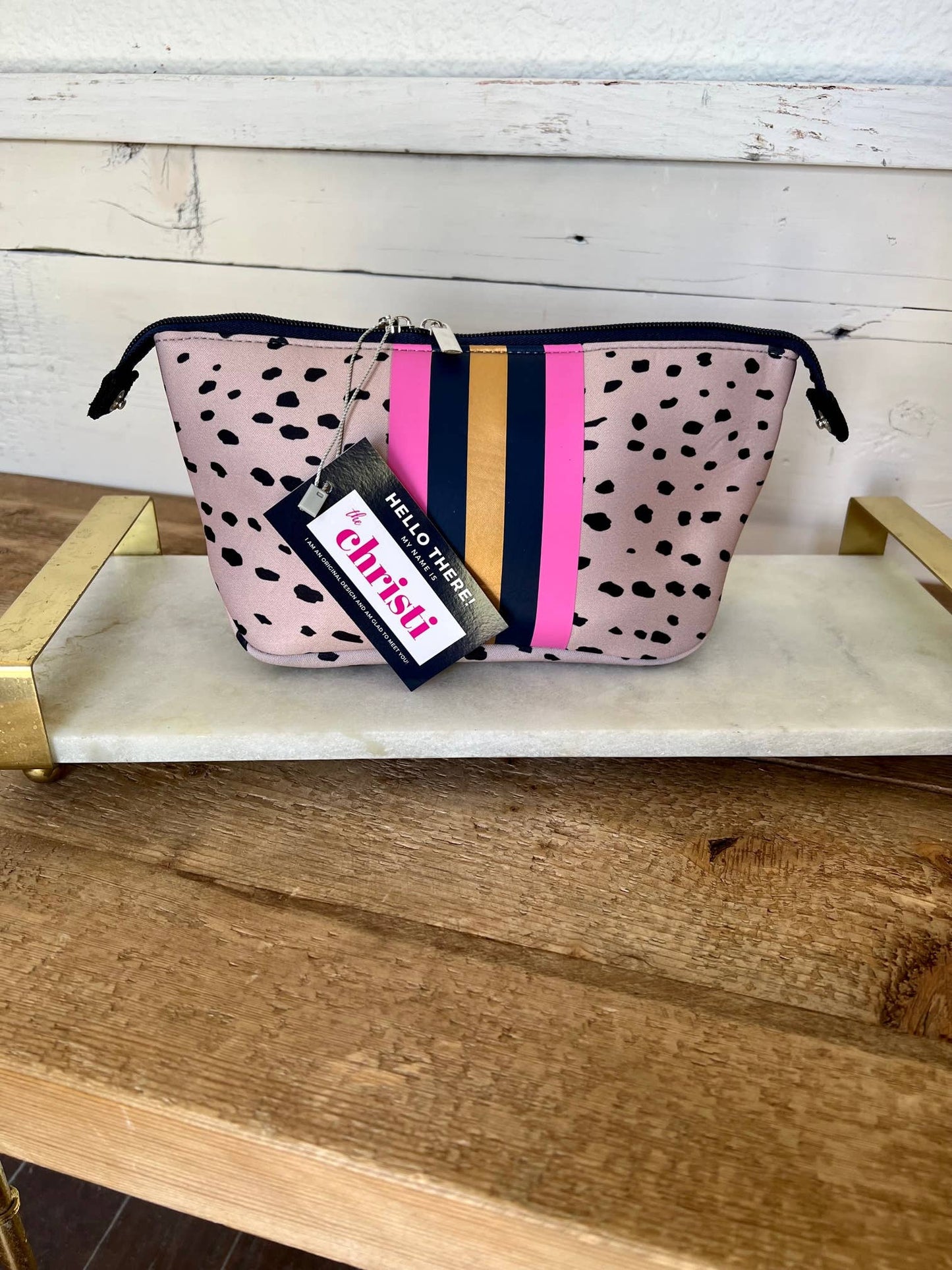 The Christi Small Neoprene Makeup Bag