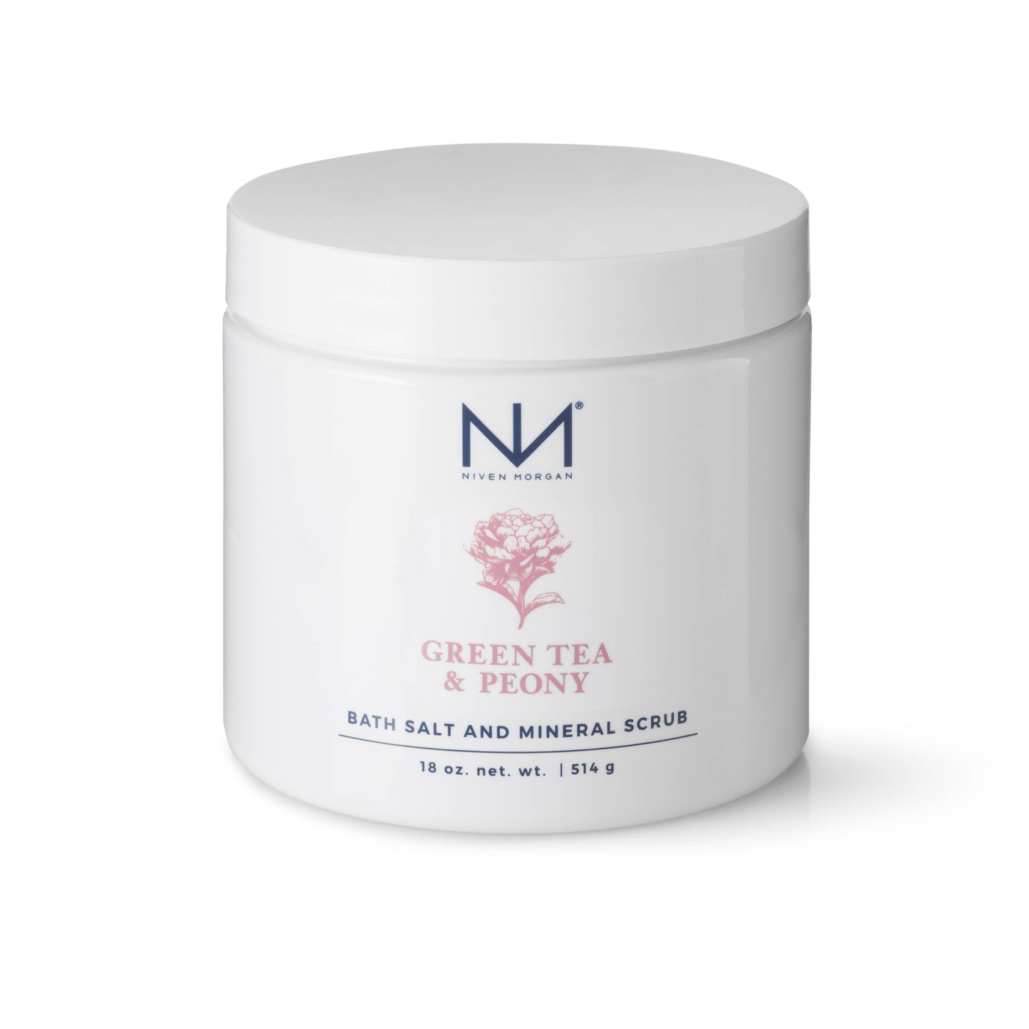 Green Tea & Peony Bath Salt & Mineral Scrub is contained in a white, easy-to-use container with an eye-catching red floral design. It offers deep exfoliation and rejuvenation of the skin. This product comes in one size only.