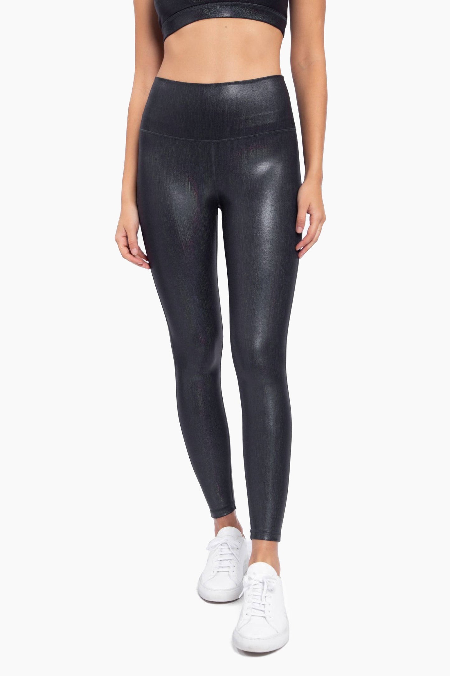 Iridescent Holo Foil High-Waisted Leggings – Everlee Jane