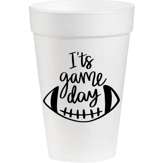 It's Game Day - 16oz Styrofoam Cups / 3 Colors