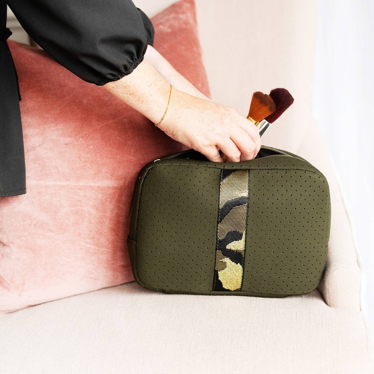 Camo Neoprene Cosmetic Bag