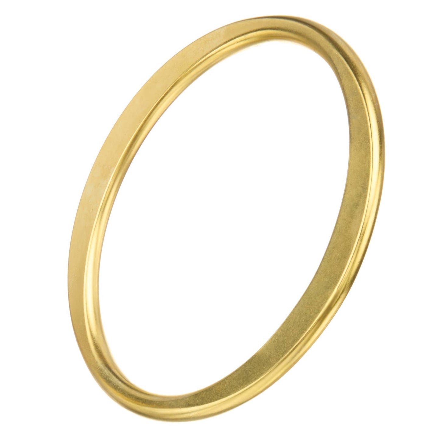 The Acapulco Bangle is a minimalist, high-quality gold accessory. It features a simplistic, unembellished design that radiates elegance. Its open-ended structure allows for easy wear and removal. The bangle comes in different sizes - small (6 inches), medium (6.5 inches), and large (7 inches).