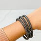Pave Rhinestone Bangle Set
