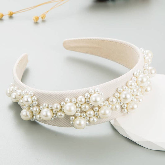 HA756 Chunky pearl headband