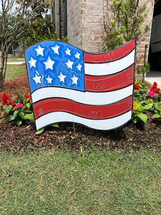 Curvy American Flag