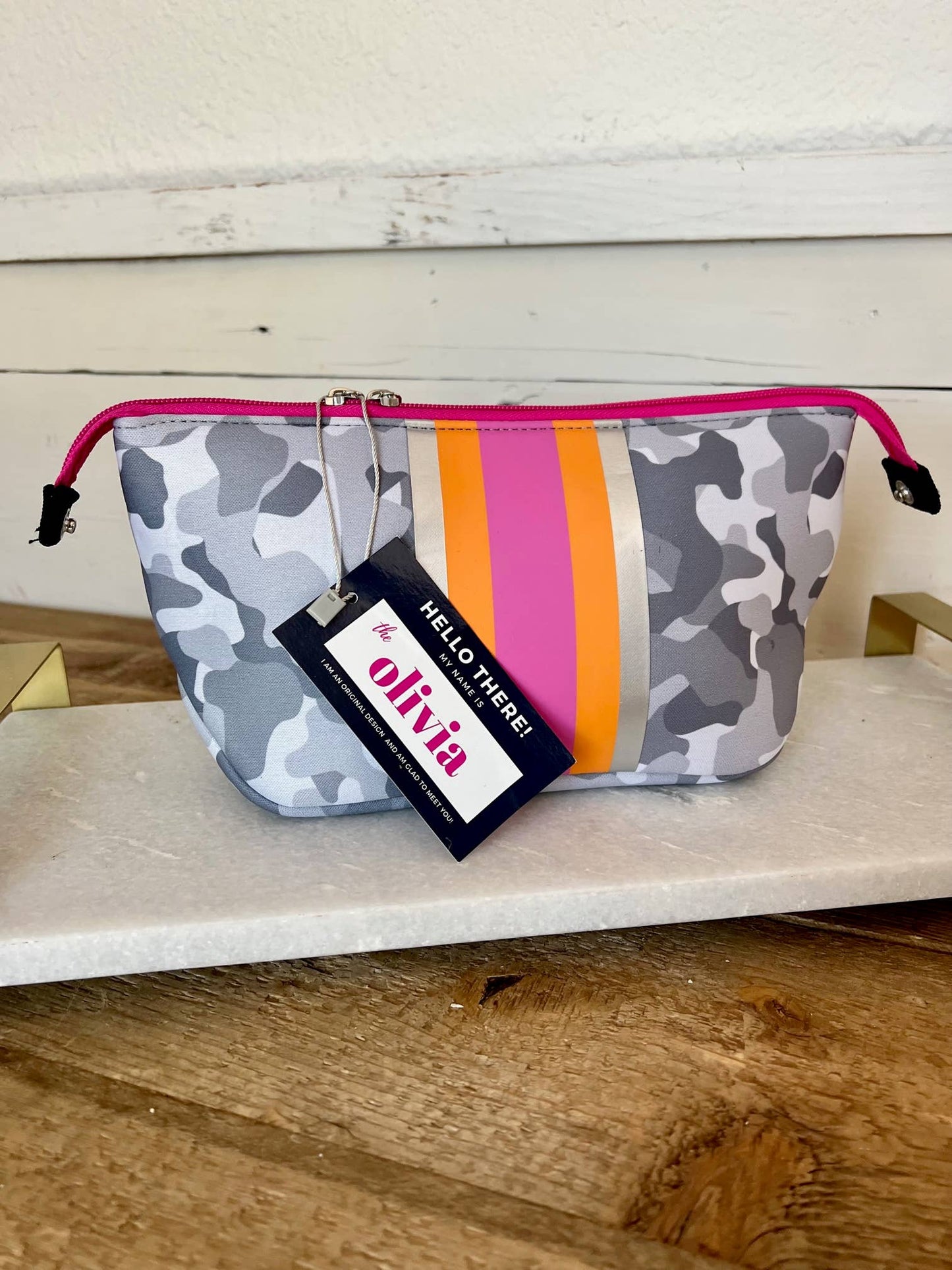 The Olivia Small Neoprene Makeup Bag