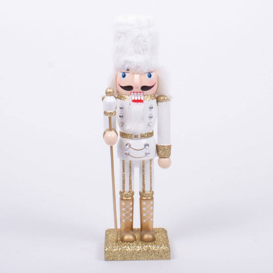 White 10" Nutcracker