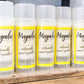 The BUG AWAY Lotion Bar repellent sticks are a product of Magnolia. The products come with yellow and white labels, featuring information on the ingredients, essential oil content, and net weight. They serve as effective bug repellents offered in lotion bar form. Sizes for each stick available are not specified.
