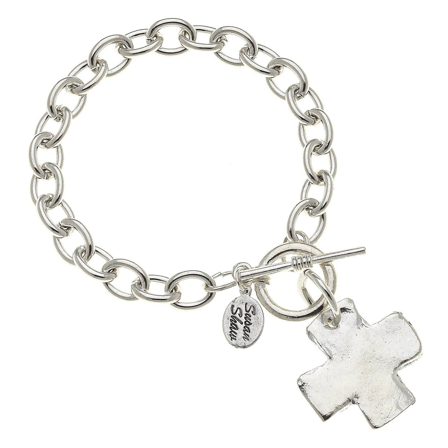 Silver Cross Bracelet