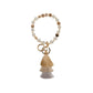 Bead Bangle Crystal Keychain