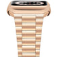 Gold-colored smartwatch with Stainless Steel Apple Watch Band Ultra Light, analog display. Available in 38mm, 40mm, 41mm, 44mm, 45mm.