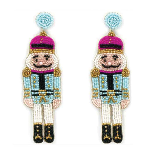 Pink Nutcracker Earrings