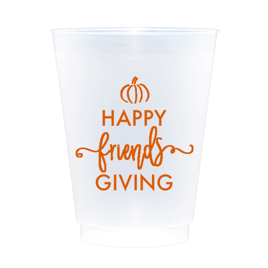 Shatterproof Cup 10 Pack {Happy Friendsgiving with Pumpkin}