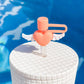 Heart Wings" Straw Cover: pink heart with white wings, fits standard straws; available in small and large sizes.
