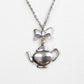 Maxine -Teapot And Bow Necklace - Tea Party - Alice In Wonderland