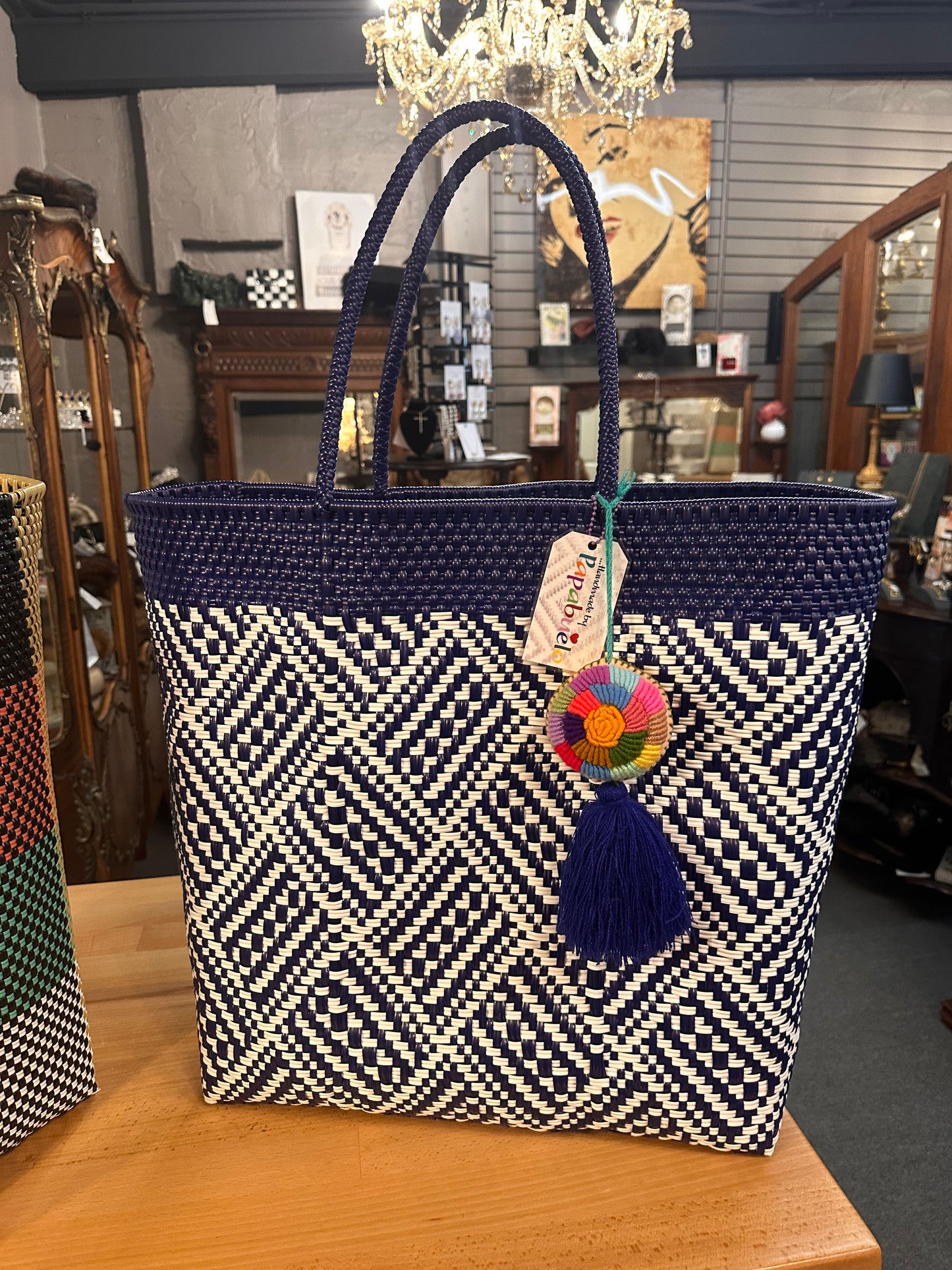 Hand Woven Totes with Tassel