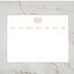 La Couronne Weekly Planner with gold script columns, gold crown, premium paper. Available in A4 and A5 sizes.
