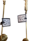 Pair of wall lights from Two’s Company in a warm finish. Available in standard and large sizes.