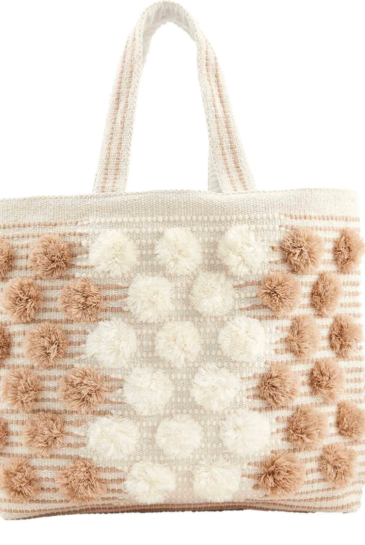 Handloom Pom Tote