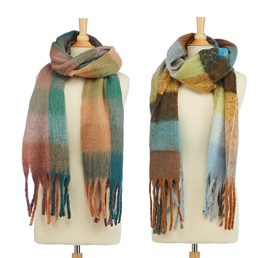 Colorful Plaid Scarves