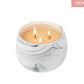 Sweet Grace #50 Candle: 3 wicks, round white marbled soy-blend container, "NEW!" pink label. Sizes: not specified.