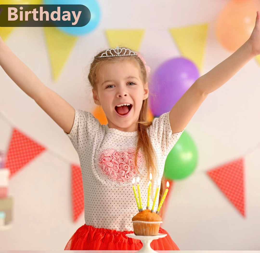 Children’s Rhinestone Crown for kids, available in S/M/L; features sparkling gems and classic tiara design.