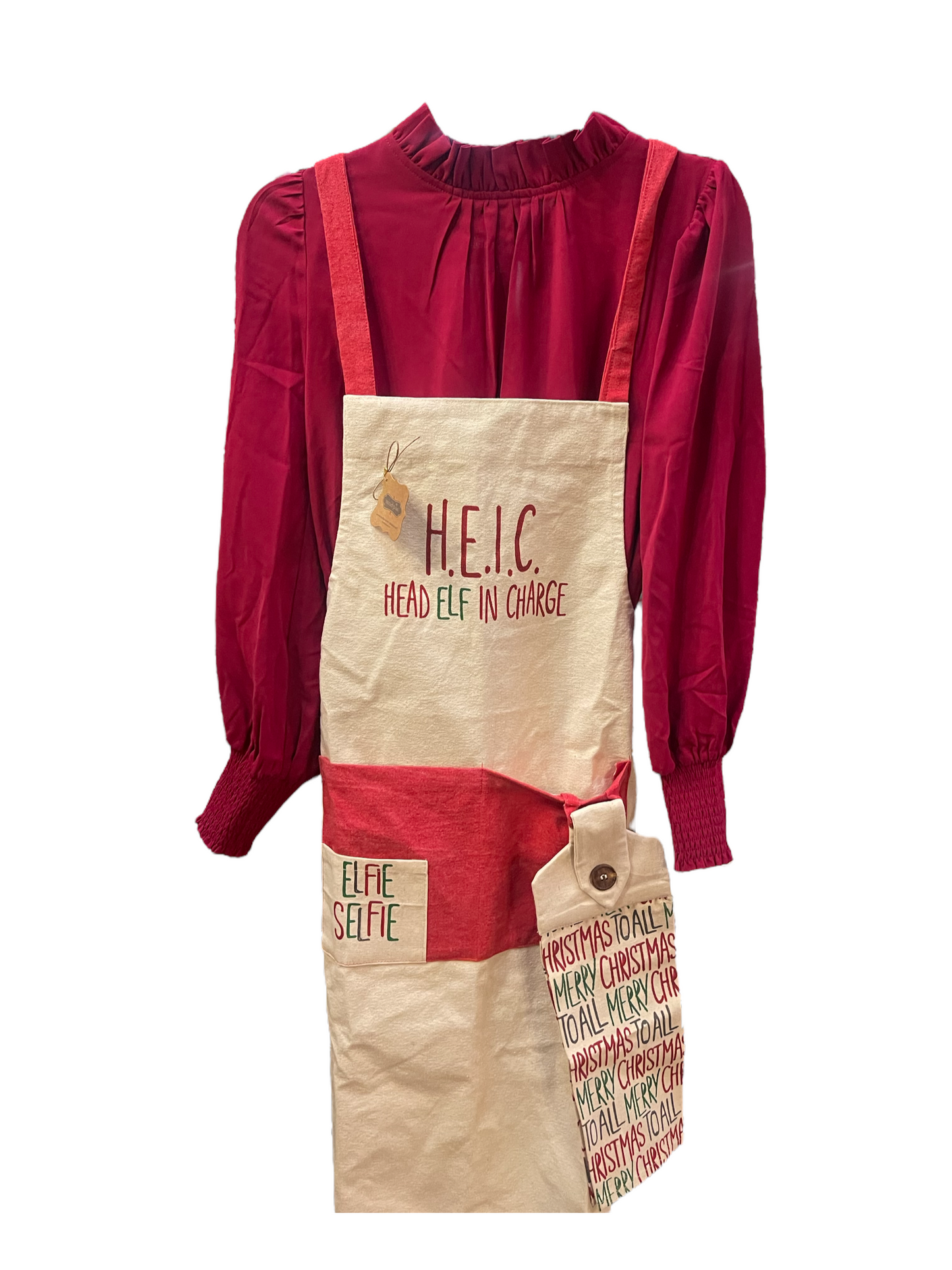 Mudpie Holiday Apron & Dish Towel Set