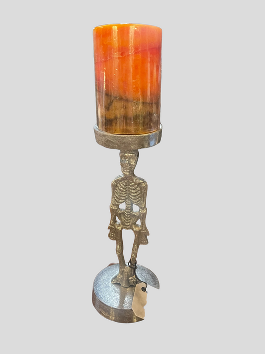 Skeleton Silver Candlestick