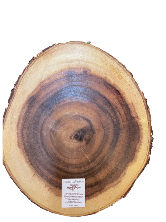 Round Acacia Wood Food Presentation Board