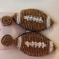 Football Beaded Earrings